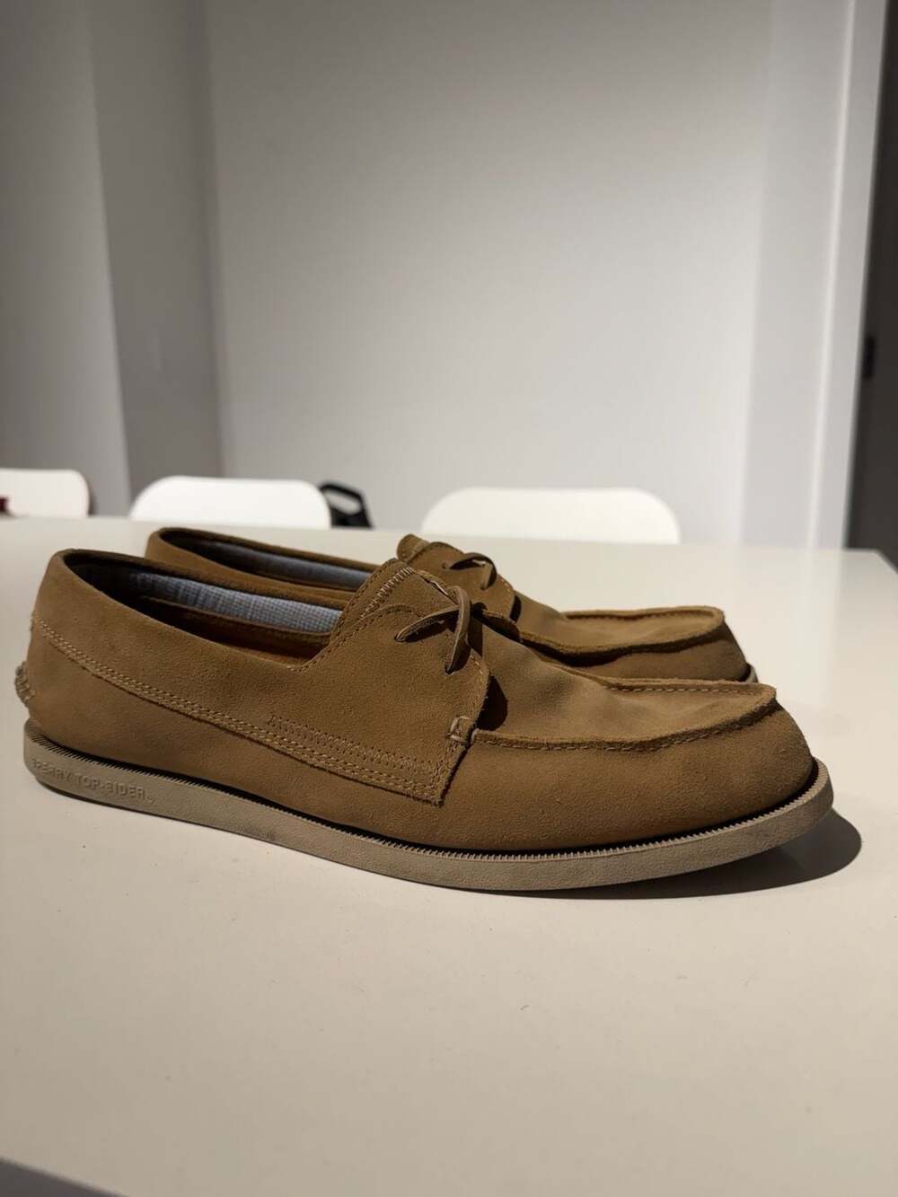 Sperry Bahama II Suede Boat Shoes Tan Men's Size 13